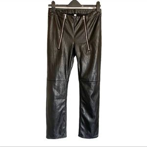 Vegan Leather Moto Pants
